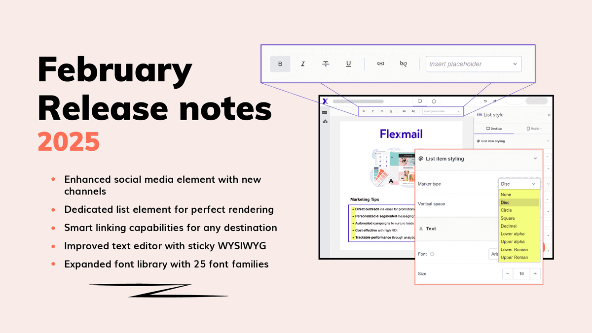 Februari updates: Nog meer nieuwe opties voor jouw e-mails! Februari updates: Nog meer nieuwe opties voor jouw e-mails!