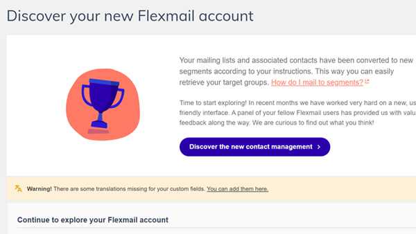 Flexmail e-mailmarketing software - Ontdek je nieuw Flexmail account Flexmail e-mailmarketing software - Ontdek je nieuw Flexmail account